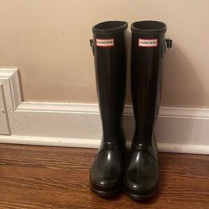 Hunter Original Black Gloss Rain Boots